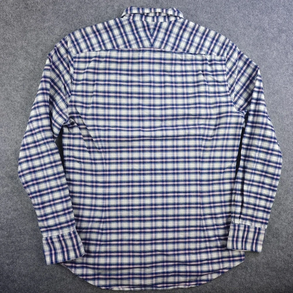 Charles‎ Tyrwhitt Shirt Mens Small Extra Slim Fit Blue Pink Plaid Long Sleeve